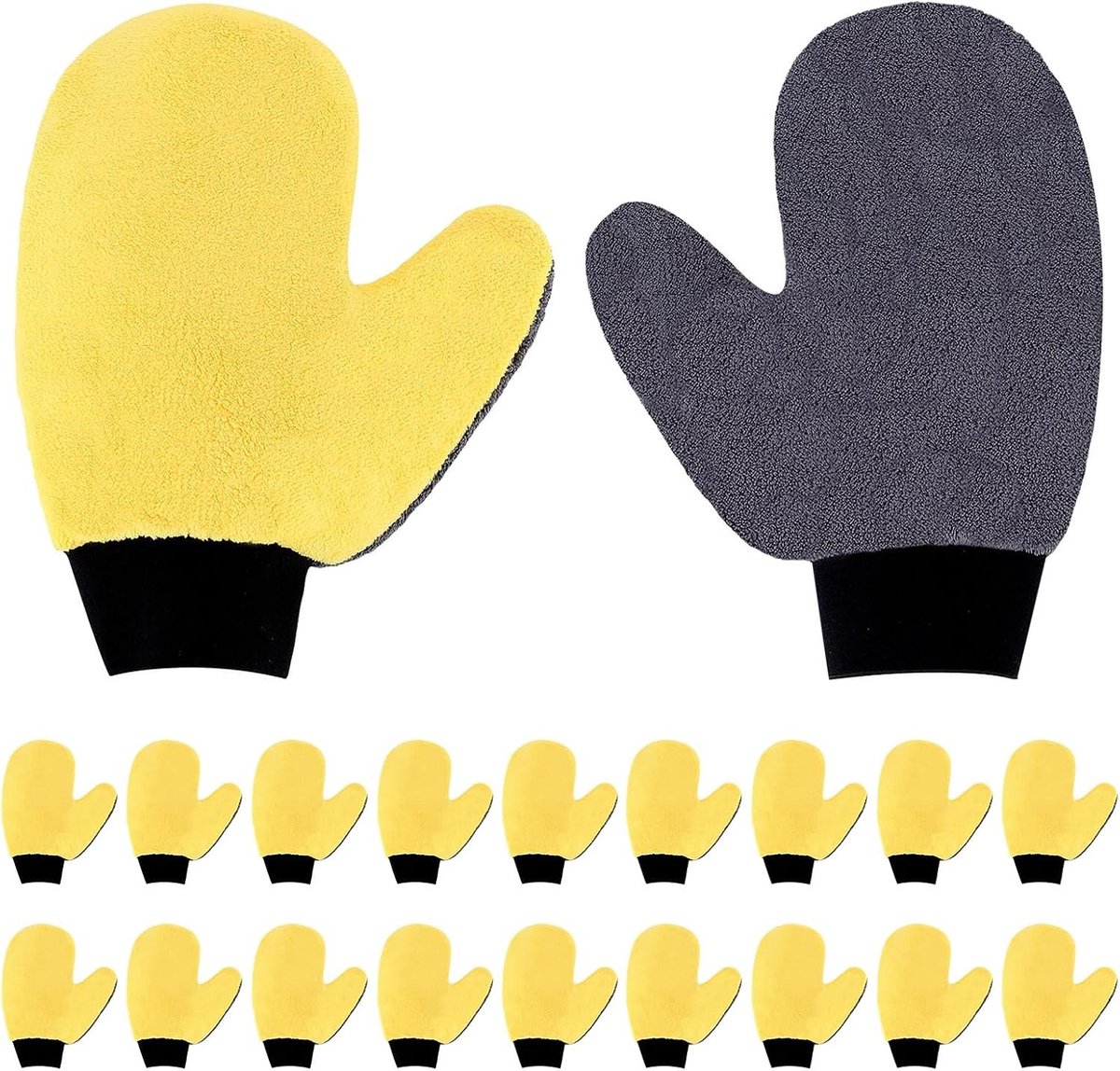 20 Stuks Herbruikbare Microfiber Verfwanten en Badstof Wanten voor Schilderwerk en Vlekkenverwijdering