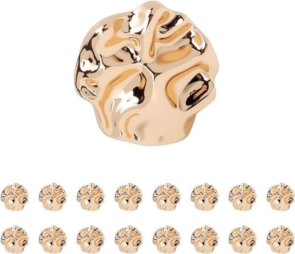 Set van 16 Stuks Gouden Metaal Knopen 23mm voor Dameskleding - Decoratieve Knopen voor Jassen, Truien en Jurken