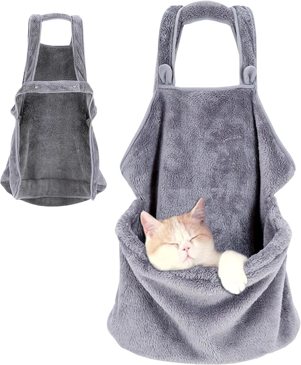 Katten Draagzak Schort - Draagdoek Kat Pet Draagtas - Veilig Vervoeren - Handsfree Ontwerp
