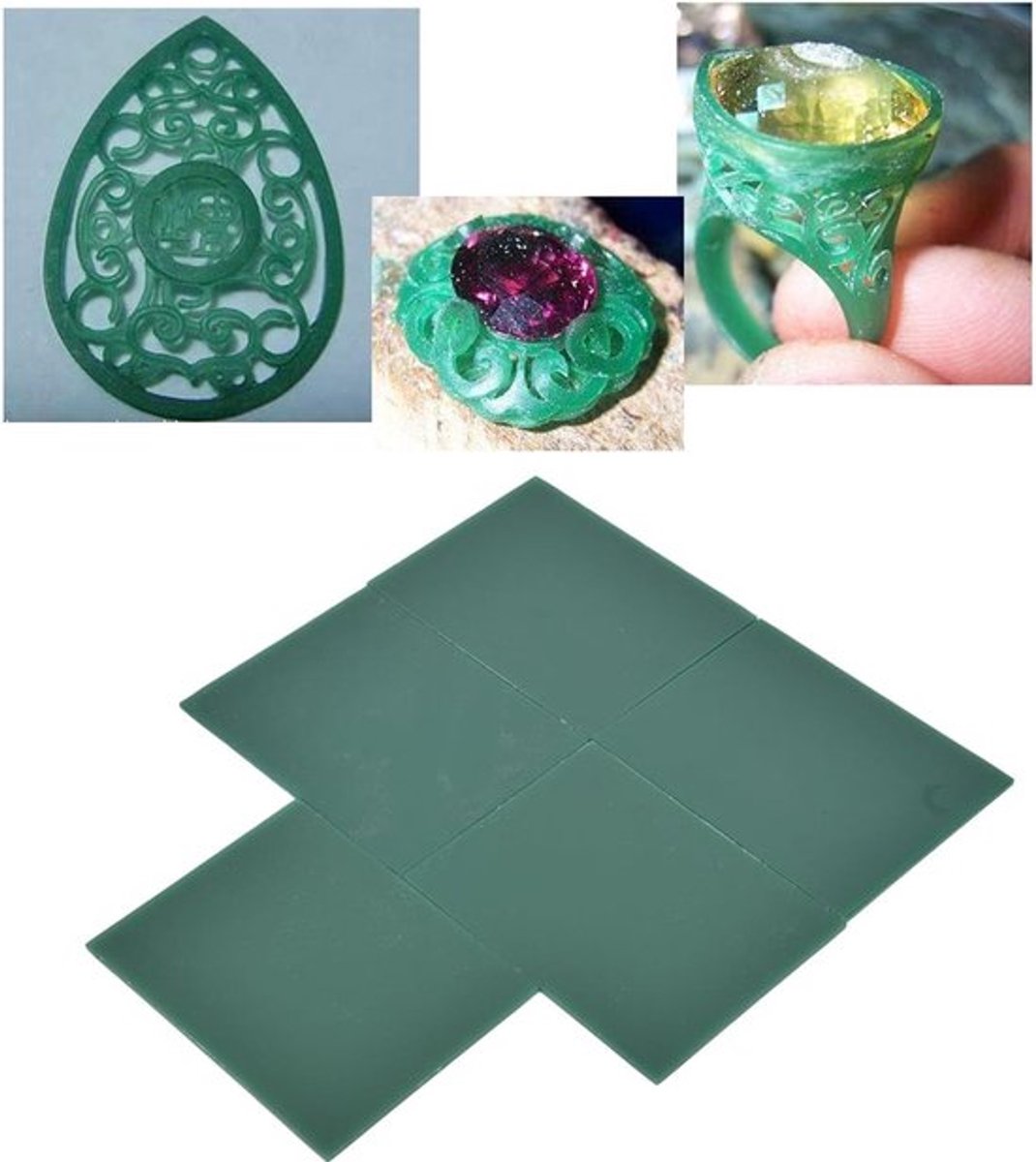 Set van 5 Sculptuurwas Disc 2mm - Perfect voor Juwelen Maken, Graveren en Modelleren