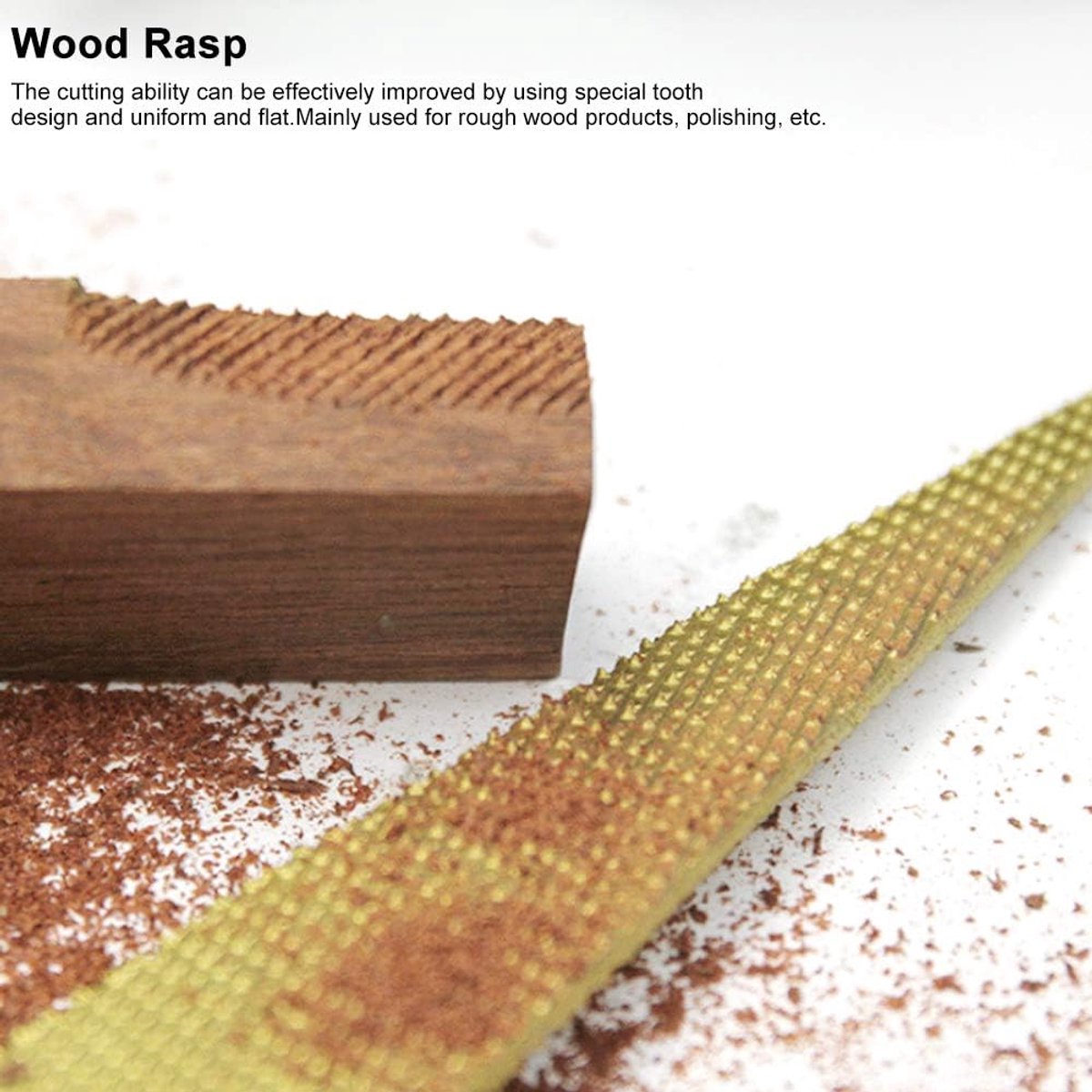 Houtvijl Conisch - Houtbewerking Rasp - Hout Bewerken - Koolstofgereedschapsstaal - 10 inch - Goud