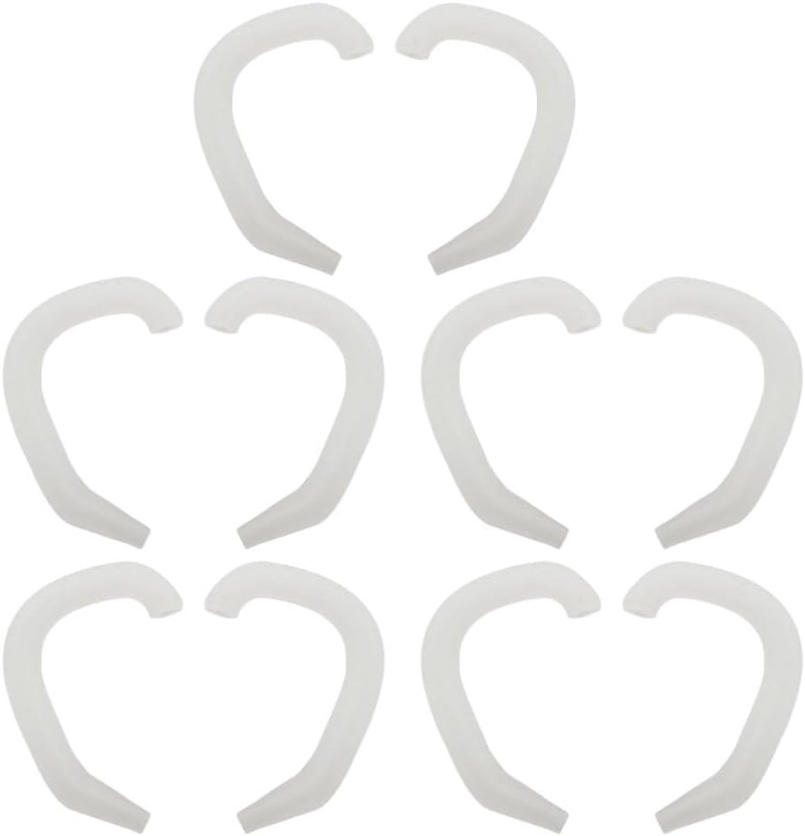 SnelShoppen - 5 Pairs Siliconen Oorcorrectoren voor Baby's - Comfortabele Oorkappen voor Deformatie - Witte Silica Gel Oorkleppen voor Kinderen - Idea
