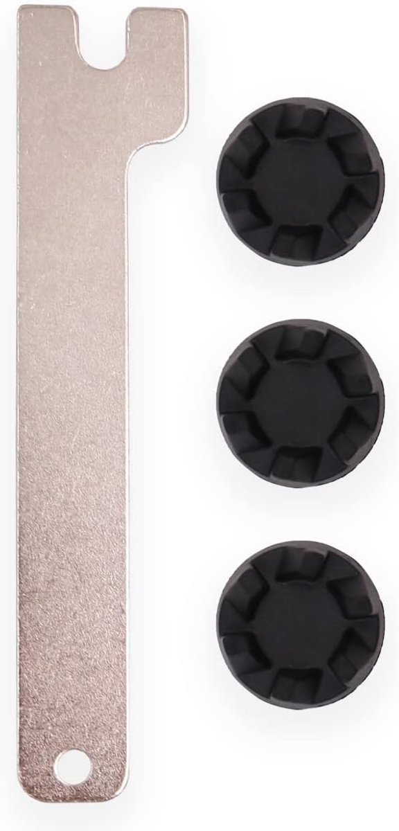 SnelShoppen - 4PCS Blender Onderdelen Set - Vervangende Rubber Koppeling en Sleutel voor Blender - Compatibel met Diverse Keukenmixers - Keukenaccesso