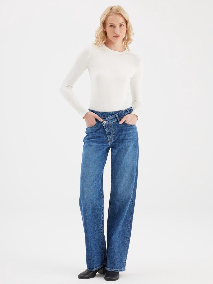 COJ - Cora - Relaxed Straight Jeans - Dark Blue