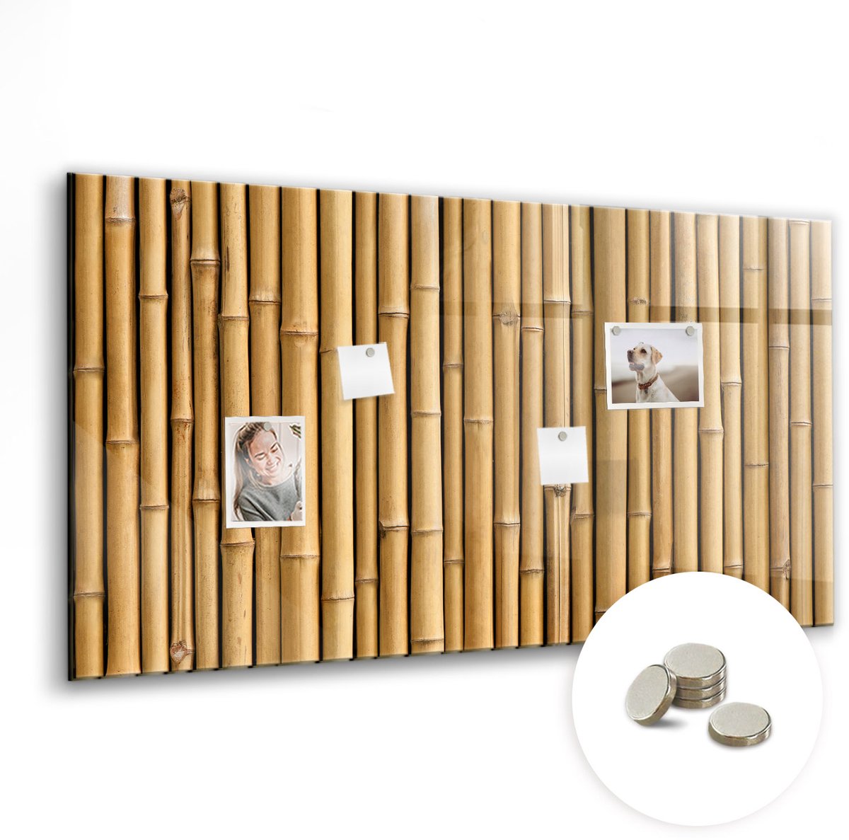 Coloray Glazen Magneetbord - Magnetisch Bord Motiverende tekst - 120x60 cm - Bruin Magneetbord - Magnetic Board - Magnetisch Wandbord