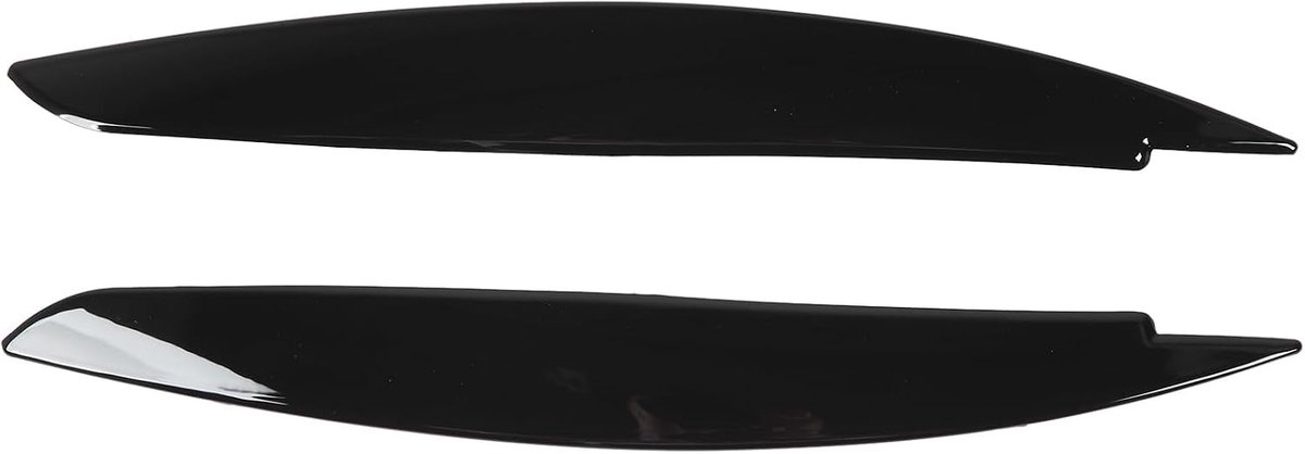 SnelShoppen - Headlight Eyebrow Trim Cover voor 1 Serie E81 E82 E87 E88 2006-2013 - Shiny Black - Lamp Bescherming - Elegant Design - Auto Accessoire