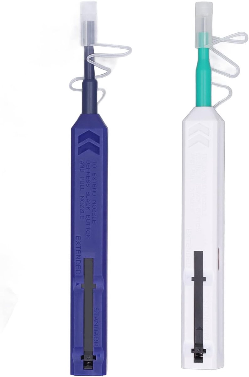 Fiber optic connector cleaner - 1.25mm en 2.5mm - krachtige prestaties - verbeter signaalsnelheid - SnelShoppen