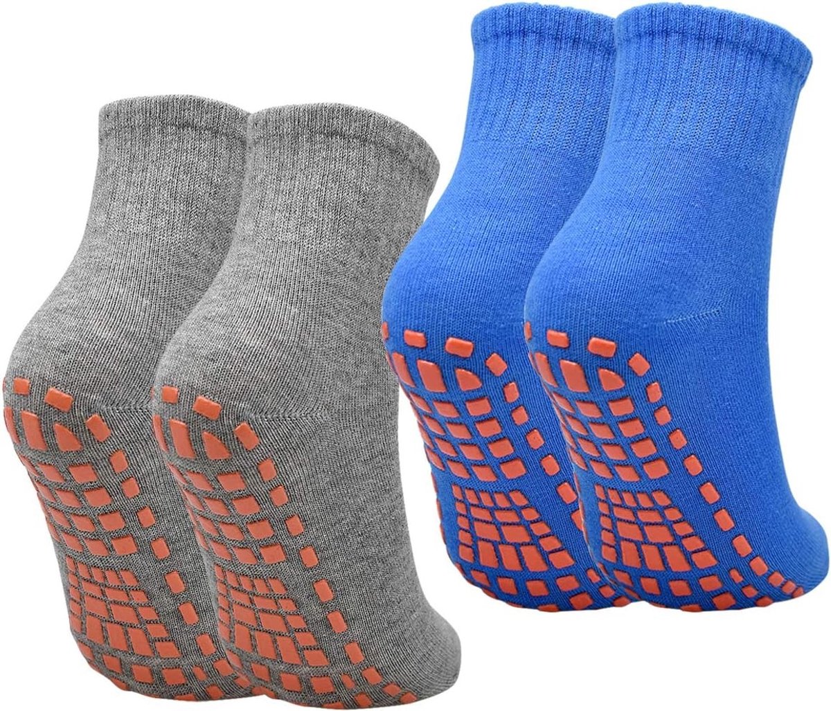 Antislip Grip Sokken - Zwart - S/M - Sport Sokken voor Yoga, Pilates en Fitness - Voor Dames en Heren