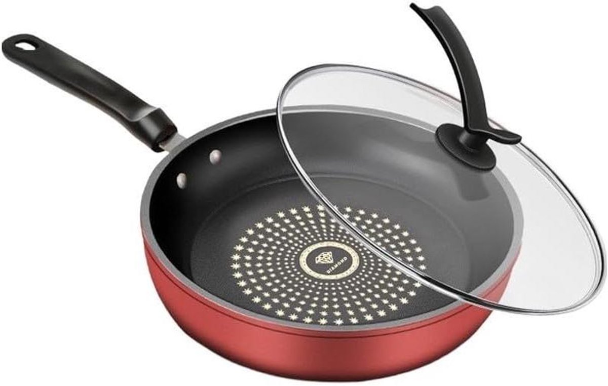 Gietijzeren Koekenpan - Koekenpan Ontbijtpan - Ontbijt Bakken - Plat Oppervlak - 24 cm - Zwart
