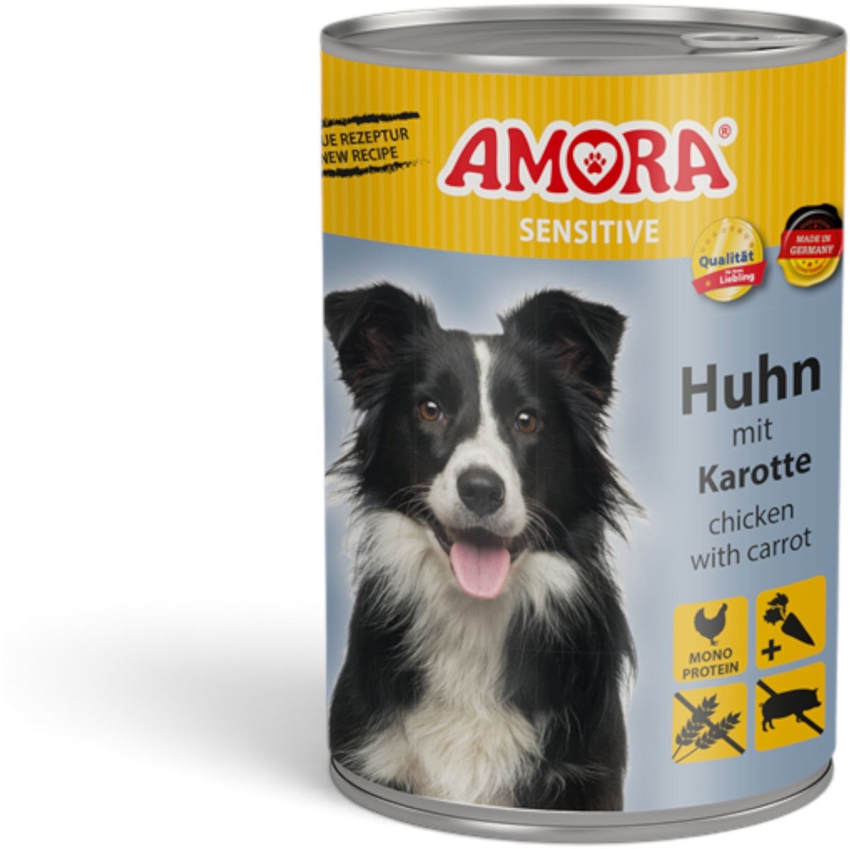 Amora AMORA Hond Sensitive 6x400g - Kip & Wortel