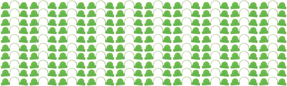 SnelShoppen - 100 stuks Kassen Clips, Dubbel Hoofd Plastic Klemmen voor Bevestigen van Plantenbedekking, Tuin Kassen Steunen, 7mm