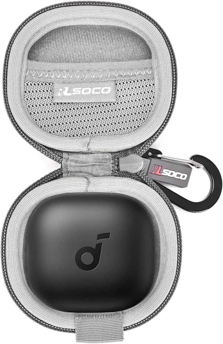 SnelShoppen - Case Cover voor Draadloze Oordoppen - Schokbestendig, Waterdicht, Stofdicht - Geschikt voor P40i - Grijs - Ideaal voor Reizen, Sport, Da
