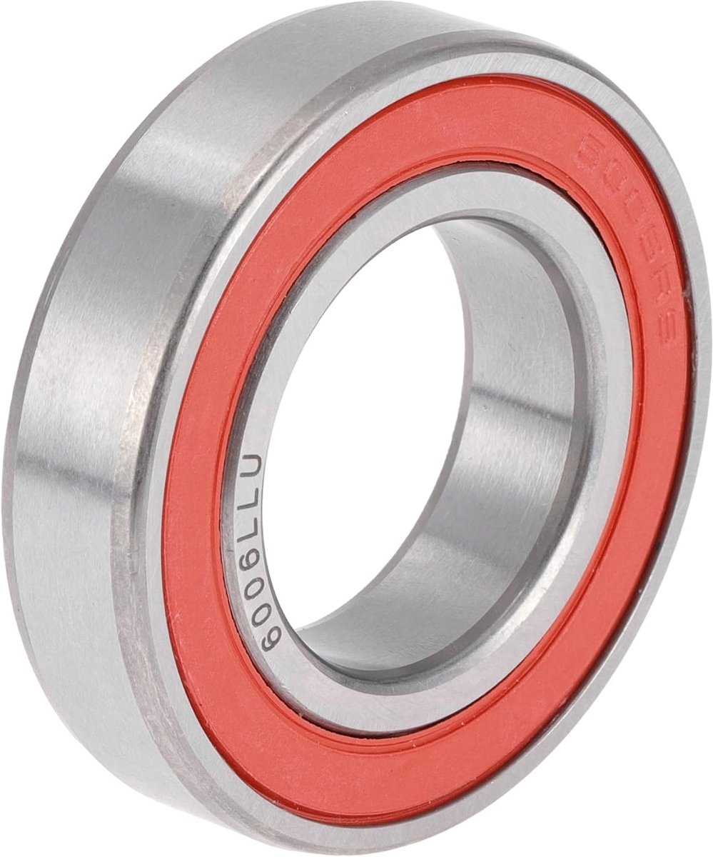 SnelShoppen - Deep Groove Kogellagers 30x55x13mm - Dubbel Rubber Sealing - Voor Auto's, Fietsen, Motoren, 3D Printers - Rood Zilver - Hoogwaardige Voo