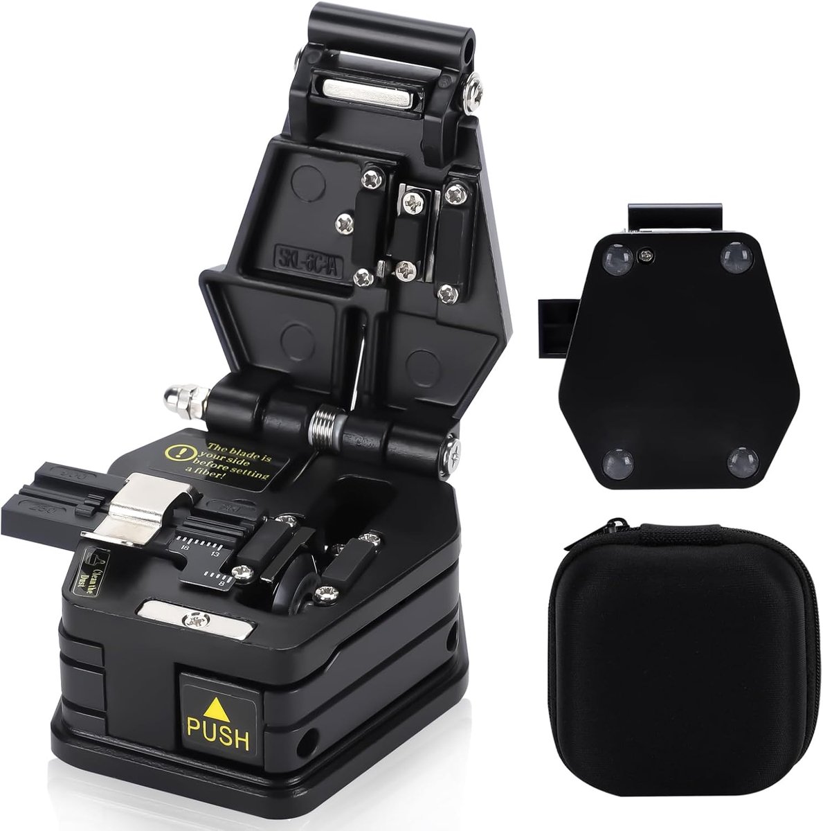 SnelShoppen - Precisie Glasvezel Snijtool SKL-6C - Fiber Optic Cleaver met Draagtas voor Nauwkeurige Glasvezel Sneden en Hoge Sterkte