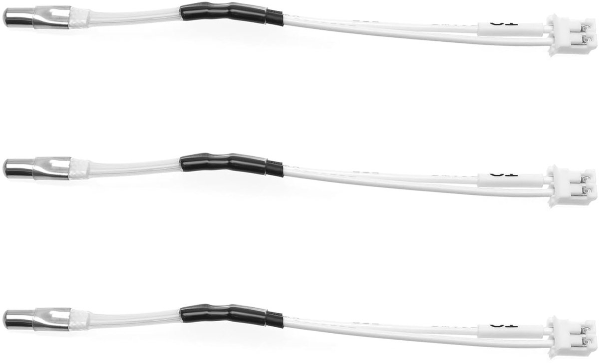 SnelShoppen - 3 Stuks 3D Printer Thermistor NTC 100K 3950 voor Optimale Temperatuurdetectie - Universeel Compatibel met 3D Printers zoals Kobra Max, V
