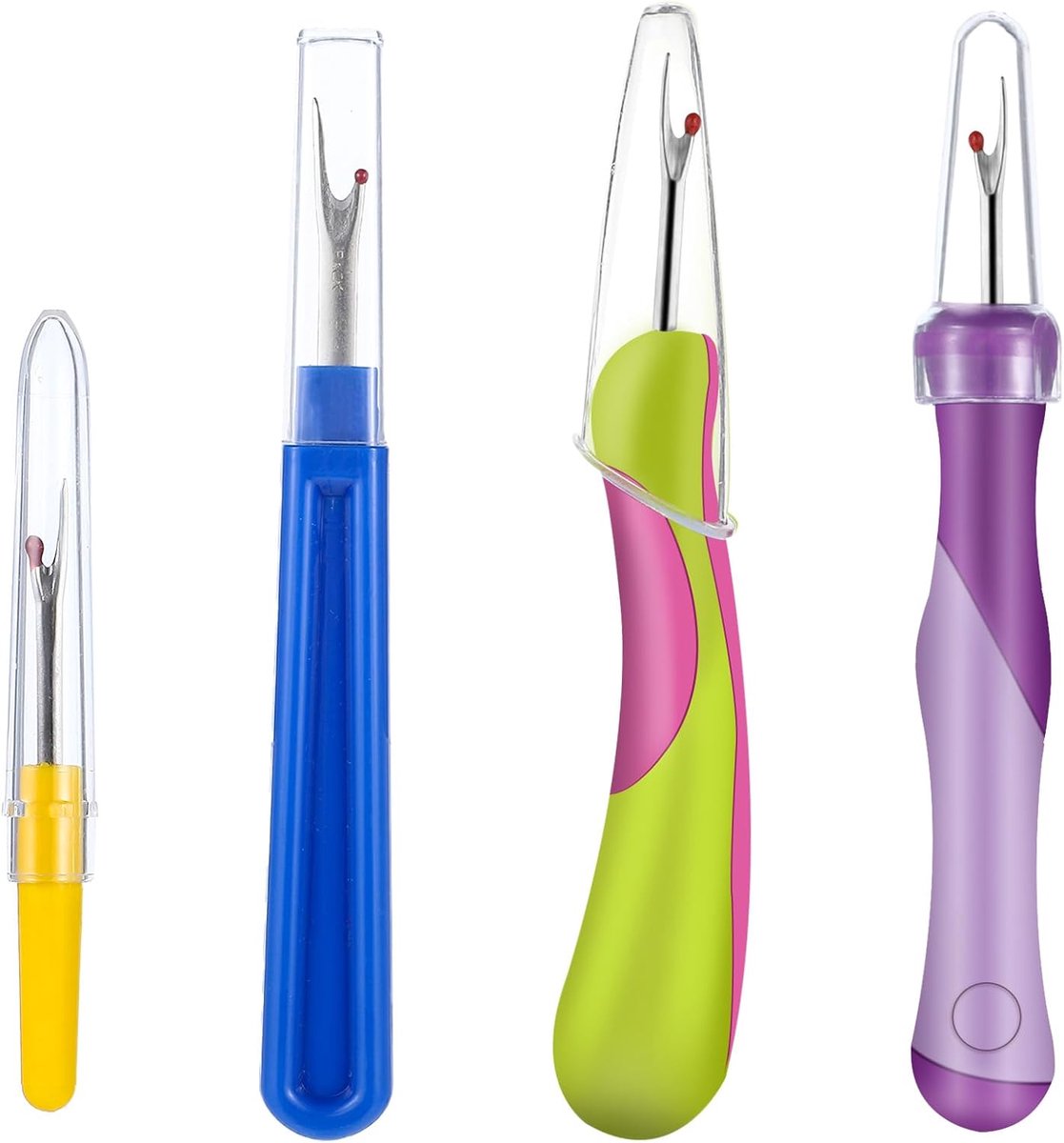 SnelShoppen - 4Pcs Naadontdikker Tools Naadontdikkers voor Naaien Naad Draadverwijderaars Stikselontdikkers Handige Unpicker Ergonomische Grip Stiksel