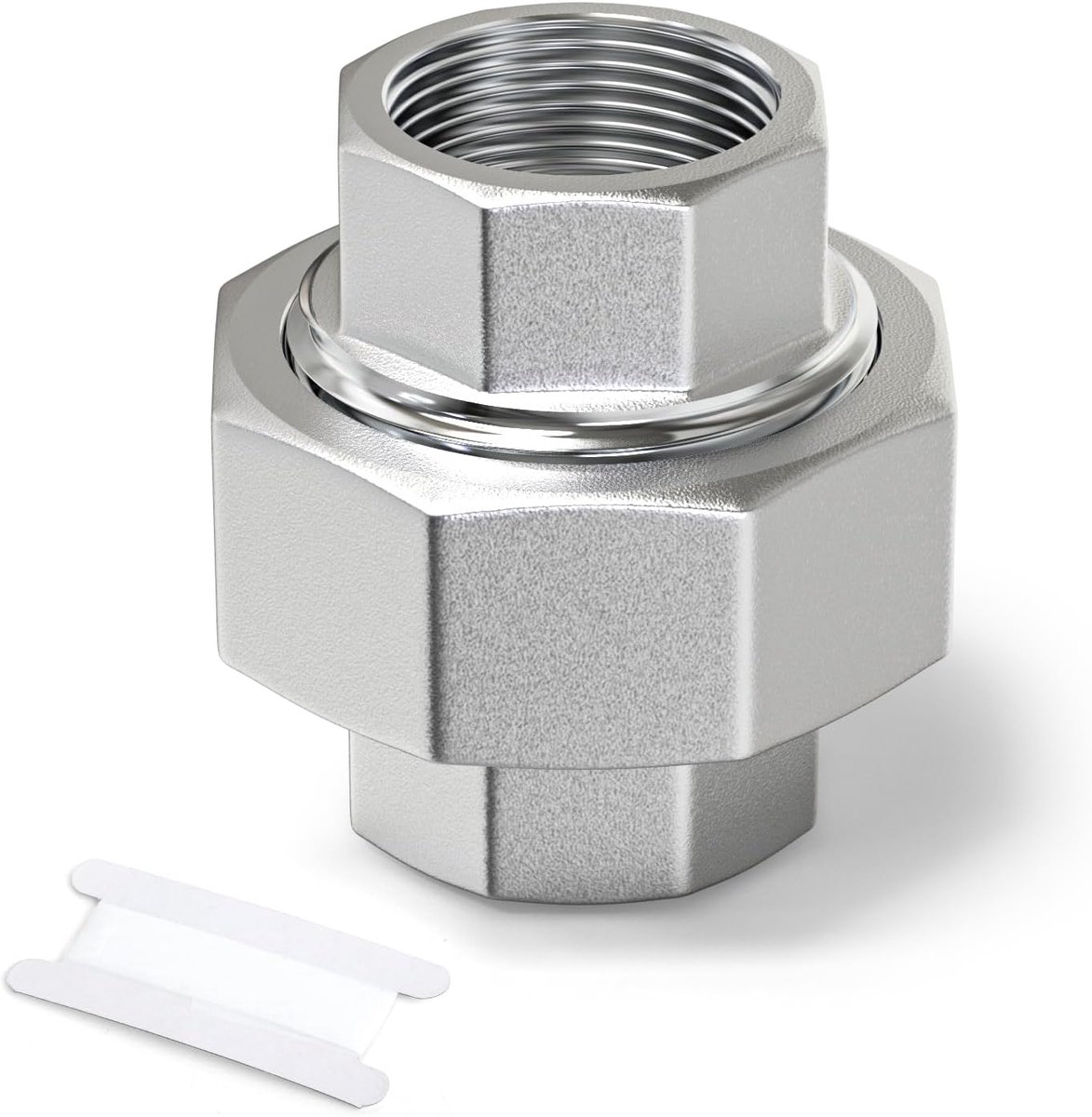 1Pcs Stainless Steel 304 3/4" BSP Female Pipe Connection, Union, Threaded Adapter for Water/Oil/Gas - ShopVlot