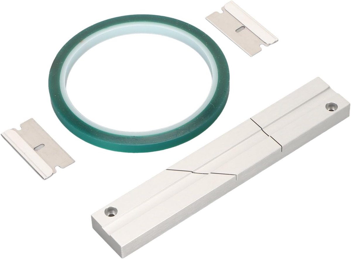 SnelShoppen - Professionele Verbinding Set voor Banden 1/4 10 - 2 Aluminium Snijbladen in Precisie Formaat - Universeel voor Tape en Spoel Recorder -