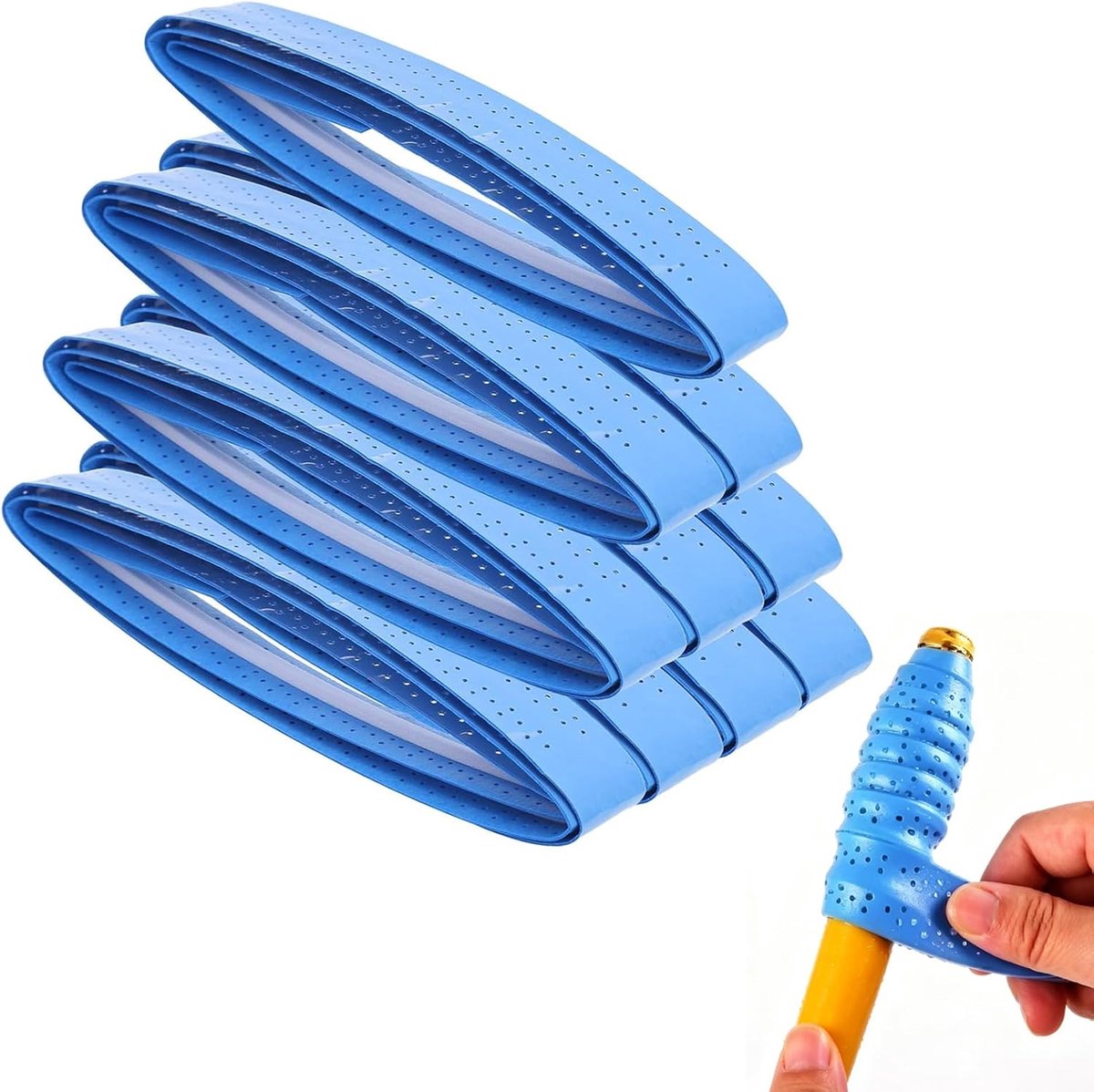 HERCHR 10 stuks tennisracket badmintonracket grip tape overgrips antislip en zweetabsorberende grip racket overgrip - ShopVlot
