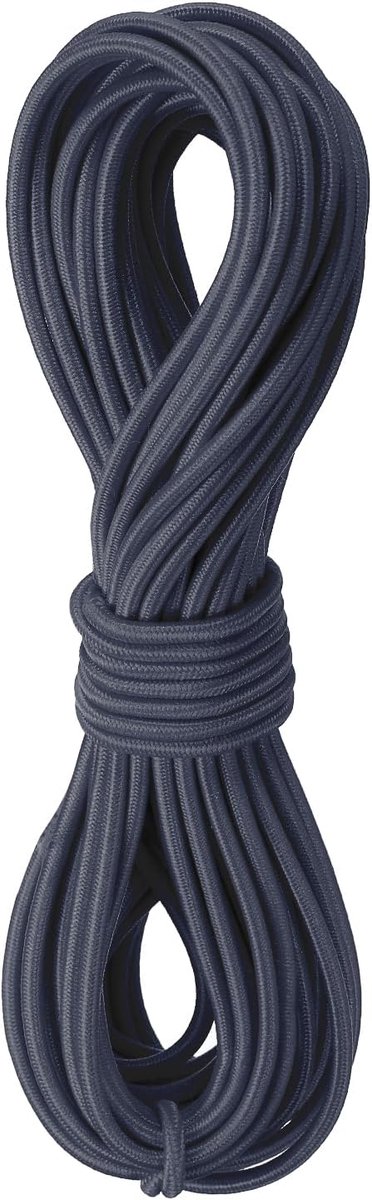 SnelShoppen - Elastisch Koord Stretch Touw 2.8mm 11m Lang Rubber Touw - Donkergrijs - Voor Naaiwerk, Kamperen, DIY Creaties, Prachtige Kettingen, Buit