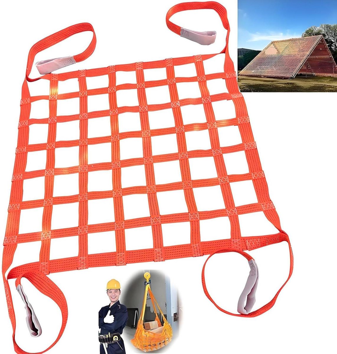 Vrachtnet - Hefnet Palletnet - Veilig Goederen Transport - Scheurweerstand Hoge Treksterkte - 2x2m (3t) - Niet gespecificeerd