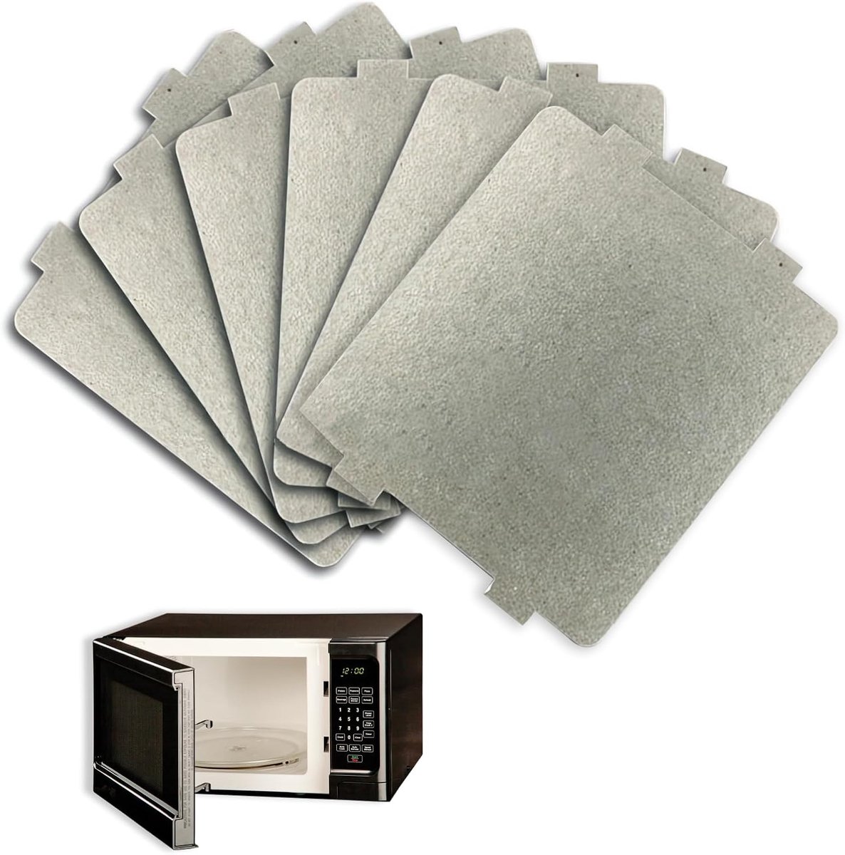 Microwavemaakplaat 6 Stuks - Mica Reparatie Accessoires - Duurzaam en Herbruikbaar - Voor Magnetronbescherming - ShopVlot