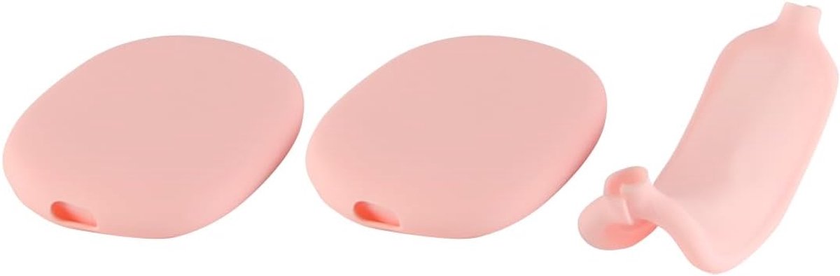 SnelShoppen - Zachte Siliconen Case Cover Oor Cups Hoofdtelefoon Protector Roze Duurzaam Accessoire Compleet Beschermend Set