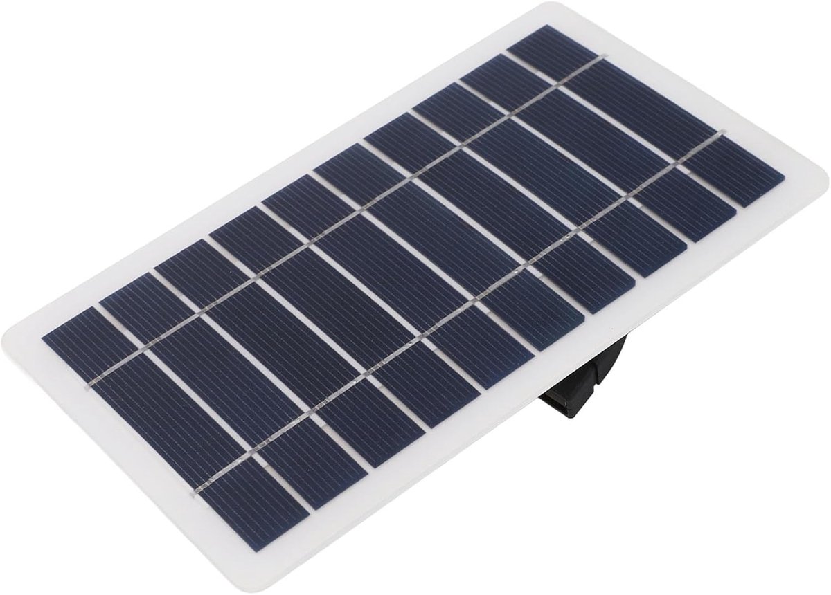 SnelShoppen - 5W USB Zonnepaneel Oplader met Hoogwaardige Monokristallijne Silicium voor Laptop, Radio, Mobiele Telefoon, Kleine Apparaten, Energie Be