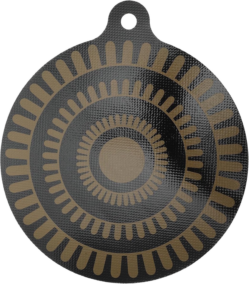 SnelShoppen - Silicone Inductie Beschermmat, Antislip Kookpads voor Keuken, Zwart/Bruin, 24 cm, Duurzame Bescherming tegen Krassen en Vlekken