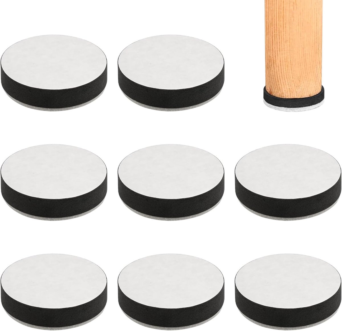 Meubelverhoger 8 Stuks - Zelfklevend - Carbon Staal - Verhoogt meubels en opslagruimte - SnelShoppen