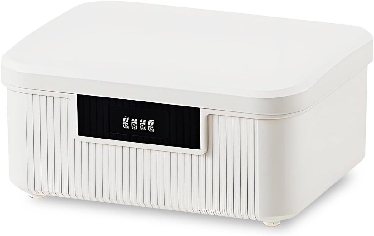 Veilige Dubbele Laag Lockbox voor Dagelijks Gebruik, Multifunctionele Code Organizer voor Wachtwoorden en Kleingeld, Duurzaam en Handig Systeem