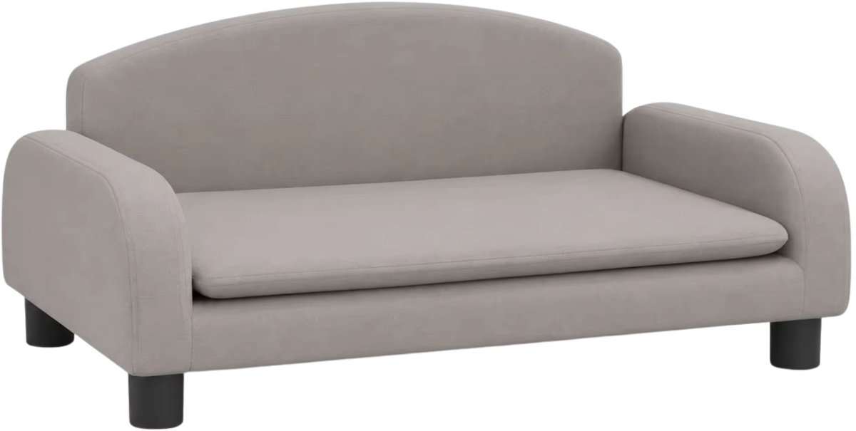 Hondenbed 70x45x30 cm – Massief Dennenhouten Frame - Duurzaam Huisdierenmeubilair - Taupe