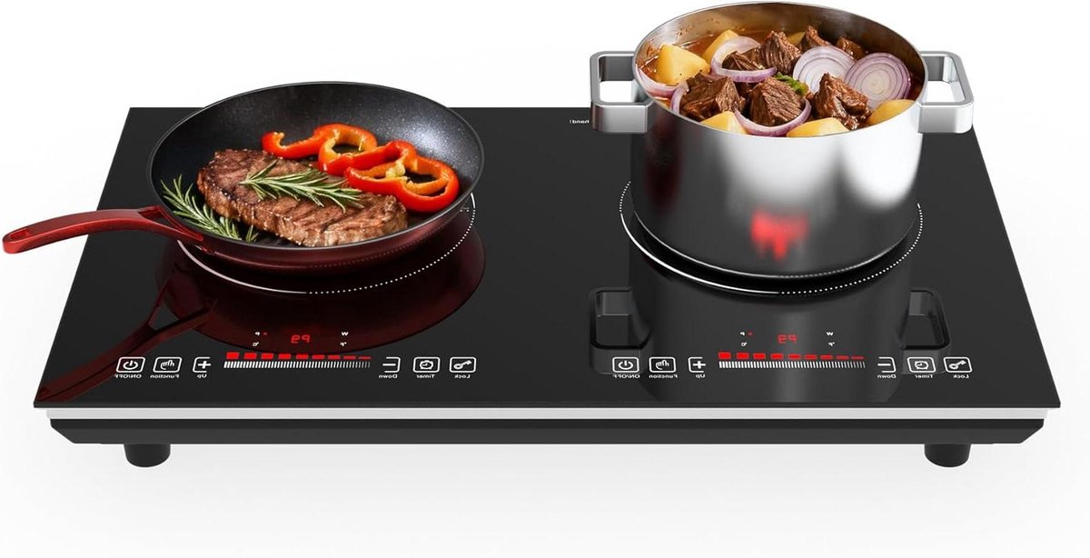 Inductie Kookplaat - Elektrische Kookplaat - Snel Koken - 9 Vermogensstanden - 60 cm - Zwart