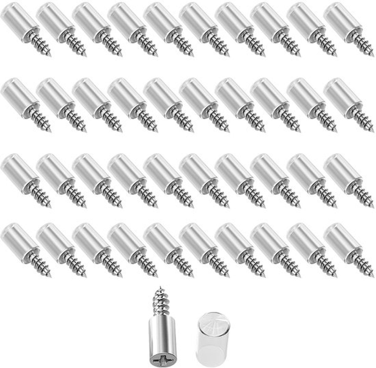Plankdragers 40 Stuks - Plankdragers met Rubberen Bescherming - Plankdragers met Hoog Draagvermogen - Plankdragers voor Eenvoudige Montage - Plankdragers van Robuust Metaal - Plankdragers met Zelftappende Schroef - Planksteunen