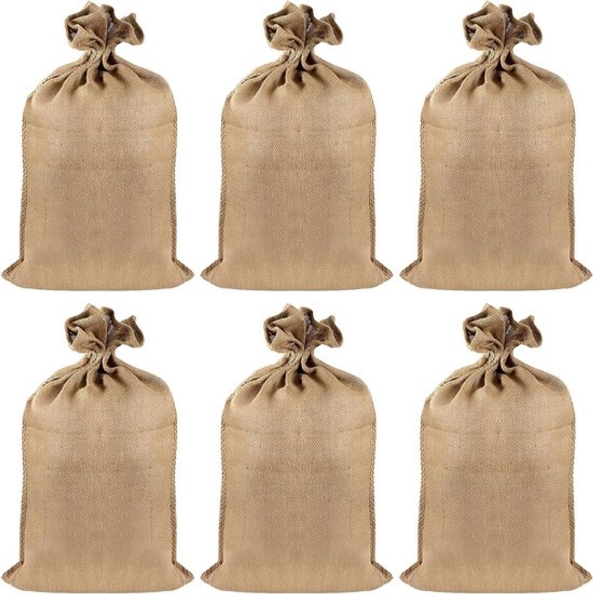Grote jute zakken 105 x 60 cm, ideaal voor aardappelen, planten en tuinopslag, winterbescherming
