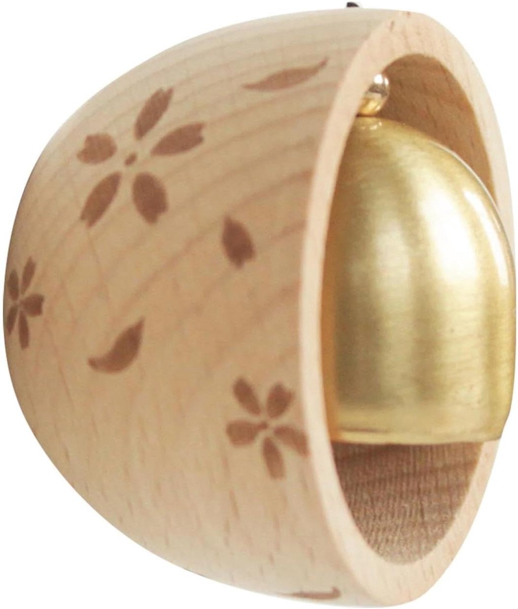 Magnetische Houten Deurbel - Winkeliersbel Hout - Deur Open Alarm - Handige Magnetische Bevestiging - 5 cm Diameter - Veelkleurig