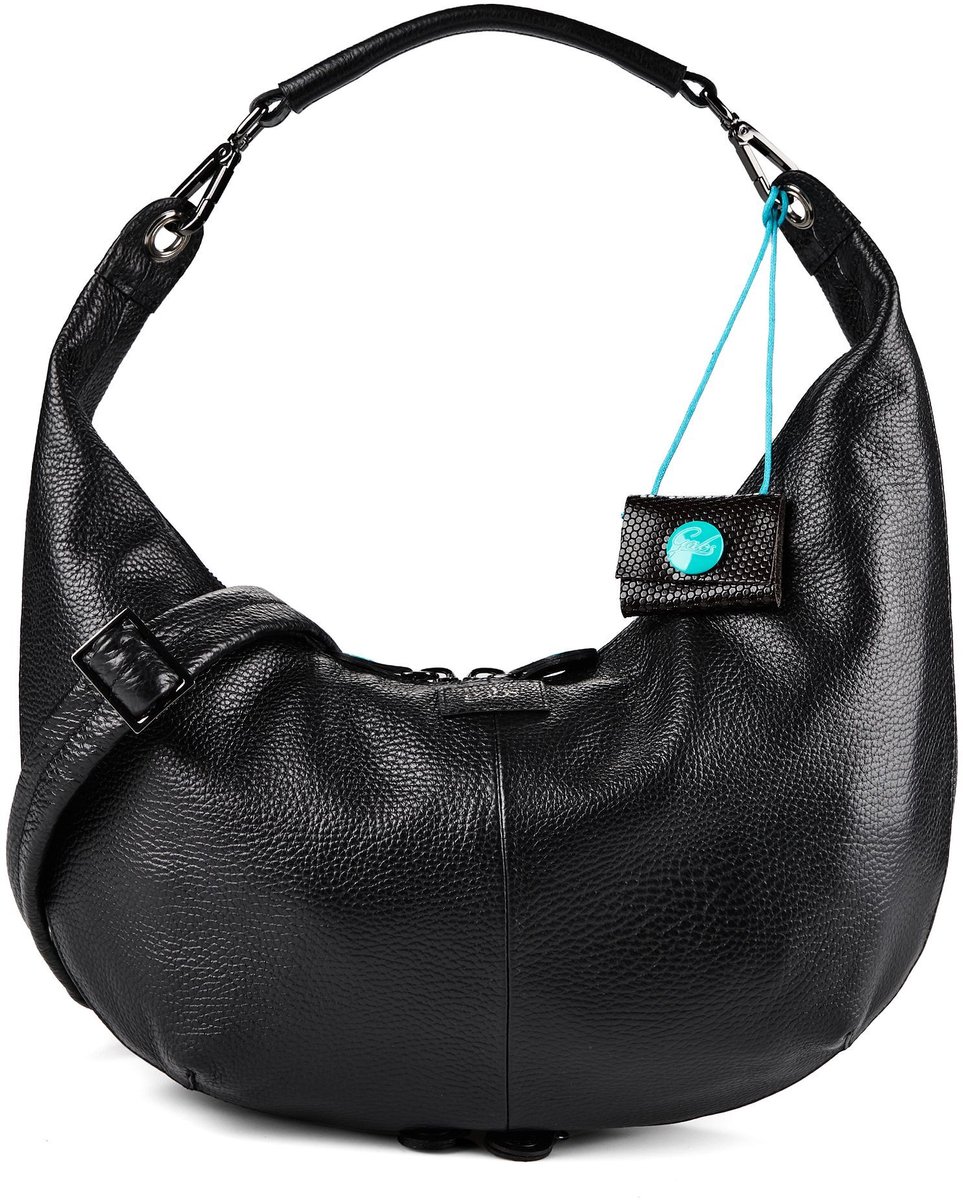 Gabs G13 Schoudertas Leder 41 cm met uitbreidingsplooi - Dames - nero
