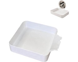 Afvoerbak voor wasmachine-Lekbak wasmachine-Onderdelen voor wasmachines-3D-geprinte waterdichte bak- universele wasmachine lekbak- afvoerbak -Wateropvang -Opvangbak tegen lekkage-17.8cm