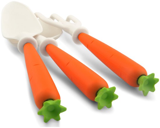 3 delige set - Combi Gereedschap - Tuingereedschap - Kleine tuingereedschapset voor kinderen - Oranje - kunststof - Plantenschep - Tuinschep — afbeelding 3