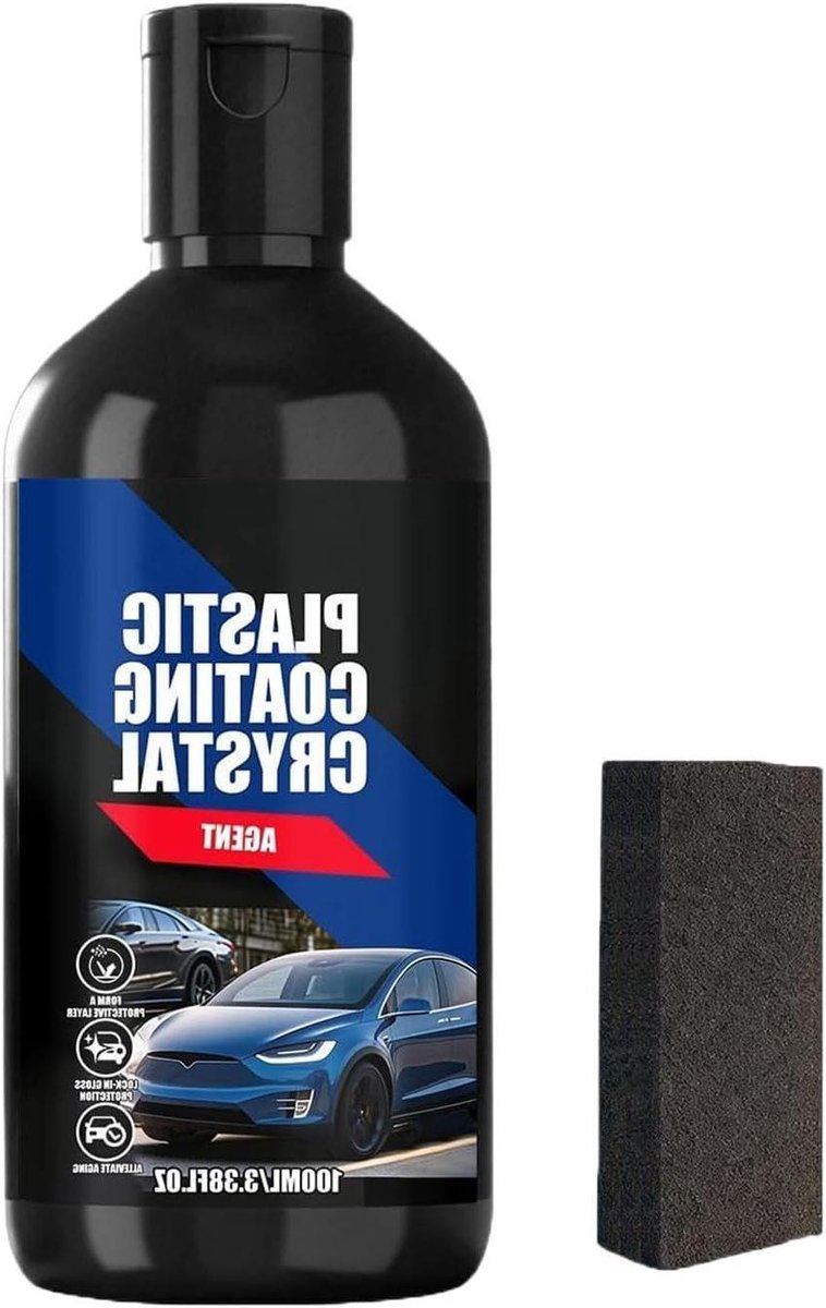 Auto Trim Restorer - Krasverwijderaar Interieur - Auto Herstellen - Langdurige Bescherming - 100ml - Zwart