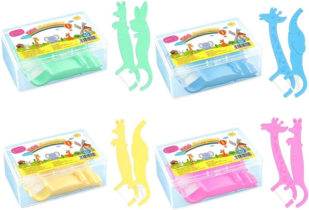 160 stuks interdentale tanddraadstaafjes met handvat in diverse kleuren voor optimale tandverzorging en hygiëne, ideaal voor dagelijks gebruik en flossing