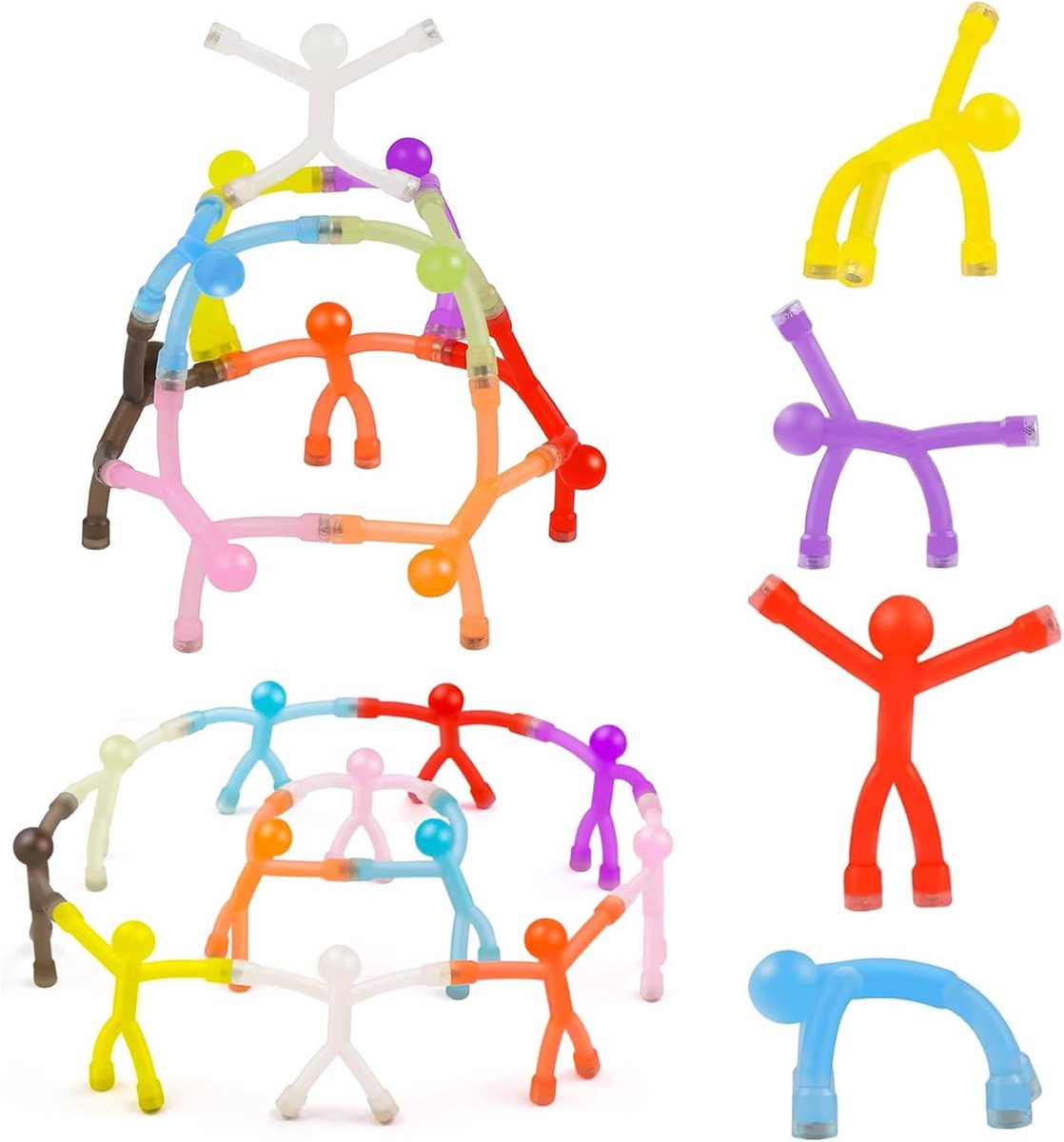 Magneten, 10 Stuks Nieuwigheid Mini Man Magneet, Leuke Rubber Magneet Magnetische, Voor Kinderen en Volwassenen Office Leuke Decoratieve, 10 Kleuren, Koelkastmagneten, Whiteboard-Magneten