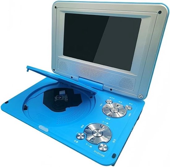 Draagbare dvd-speler - Mobiele mediaspeler - Films Kijken Onderweg - Draaibaar HD-scherm - 7 inch scherm - Roze — afbeelding 3