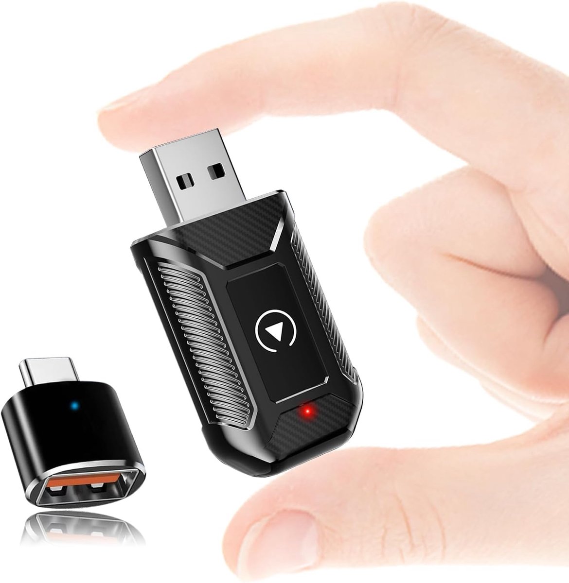 2-in-1 Mini wireless adapter CarPlay, makes wired CarPlay wireless, fast and stable connection, suitable for cars from - ShopVlot