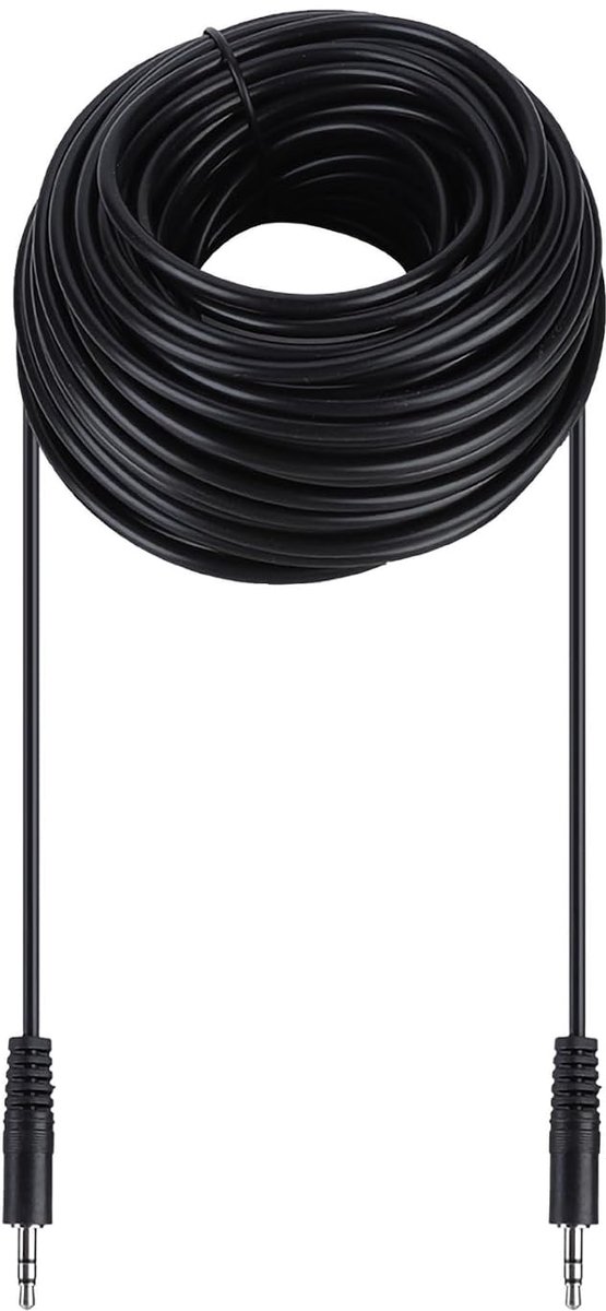 SnelShoppen - 3.5mm Mannetje naar Mannetje Afgeschermde Audiokabel Hoogwaardige Koperen Kern Voor HIFI Systemen Computers 20m