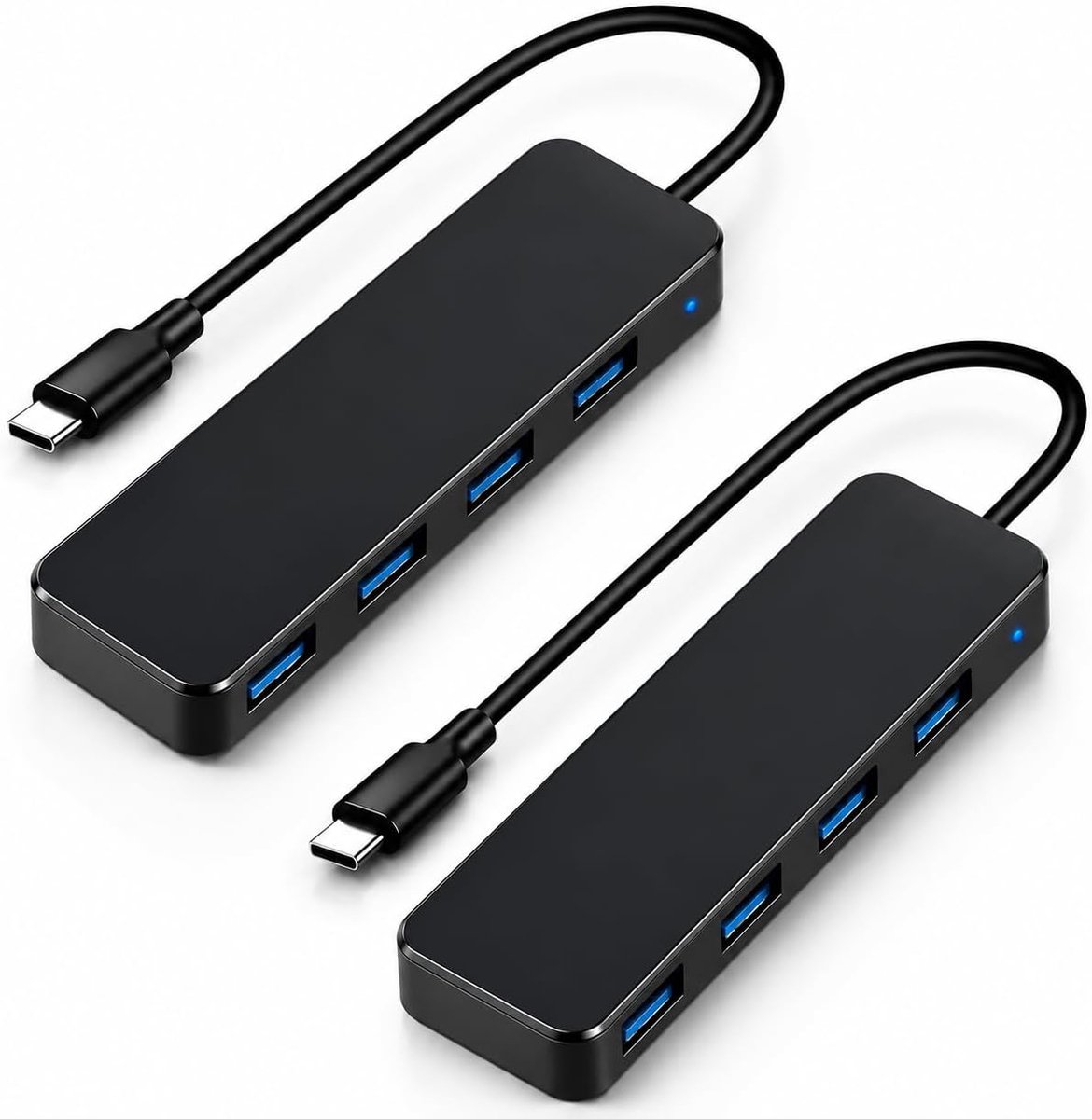 USB 3.0 Hub Multi Port 4 Poorten - Hoge snelheid 5Gbps - Plug & Play adapter - Ideaal voor pc en laptop - ShopVlot