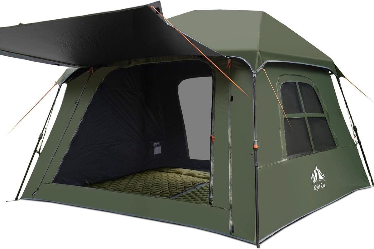 Waterdichte Pop-Up Tent voor 4 Personen - Eenvoudig Op te Zet voor Camping, Strand en Tuinfeestjes