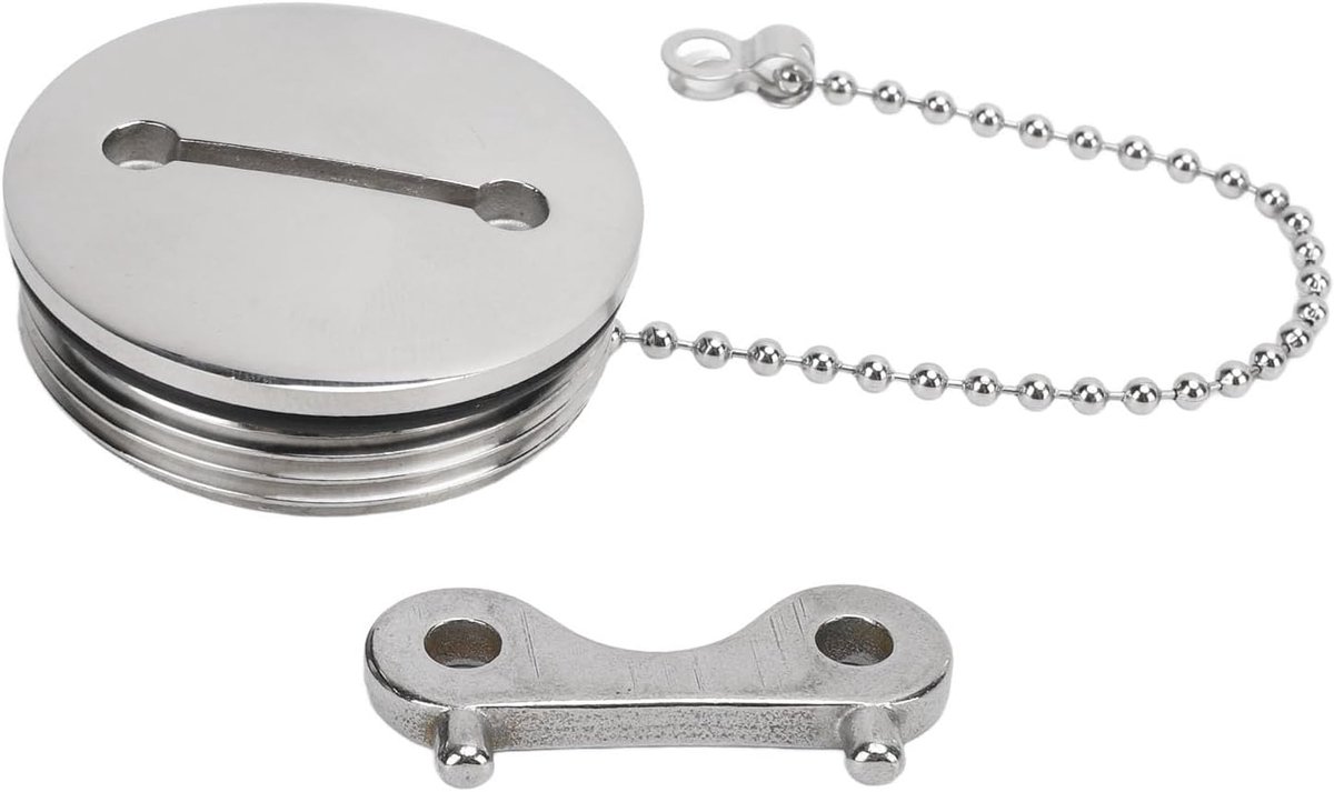 SnelShoppen - 2 Inch Boot Marine Brandstoftankdop 316 RVS Vulling Sensor met Sleutel voor Schepen - Corrosiebestendig en Duurzaam