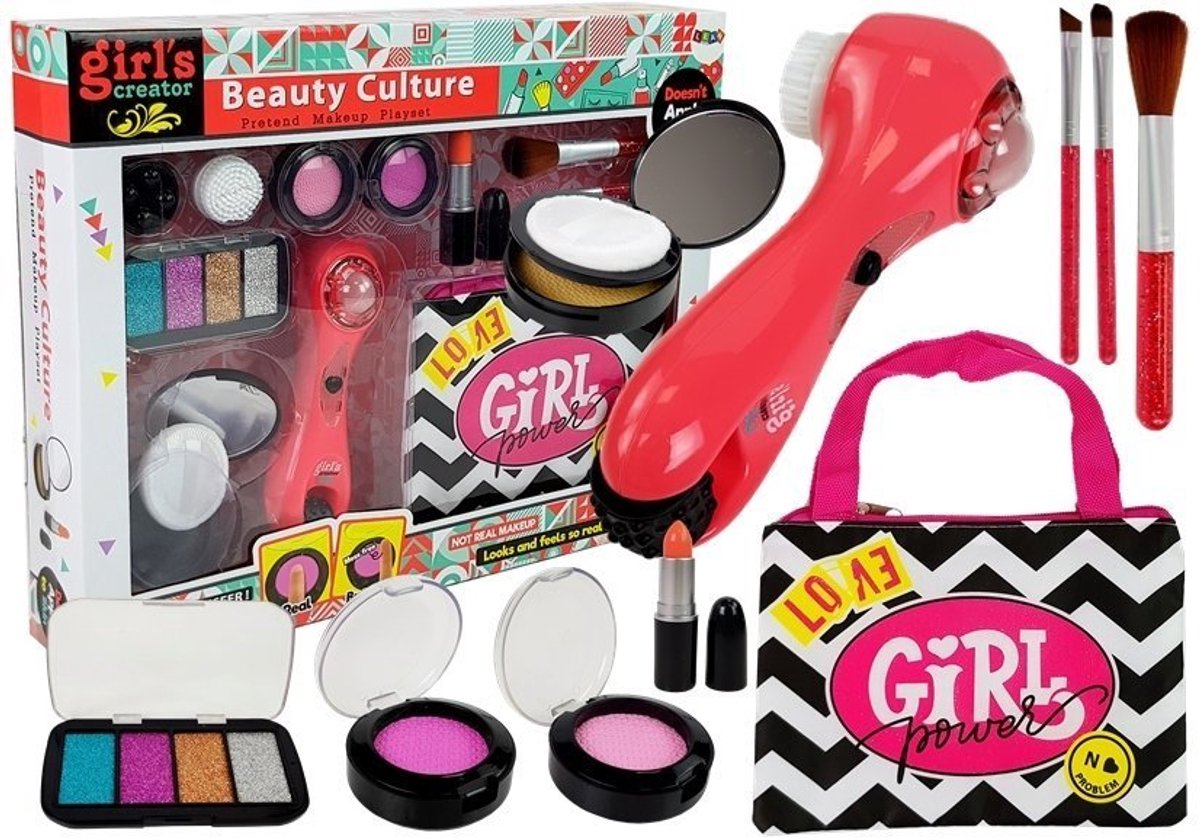 Schoonheidsset met tasmassager-lippenstift