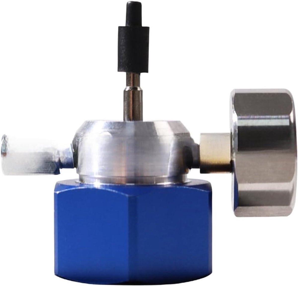 Gasklep Adapter - Propaan Adapter - Zwembad Verwarming - Met 300 PSI Monitor - 56 mm x 54 mm - Blauw